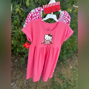 Hello Kitty Girls Dress Bundle Size 12 – Pink Strawberry Cute Outfit Sets